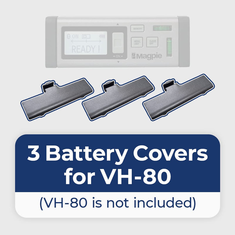  [AUSTRALIA] - 3 Battery Covers for VH-80 (Magpie Bilateral Laser Distance Meter, VH-80 is not Included)