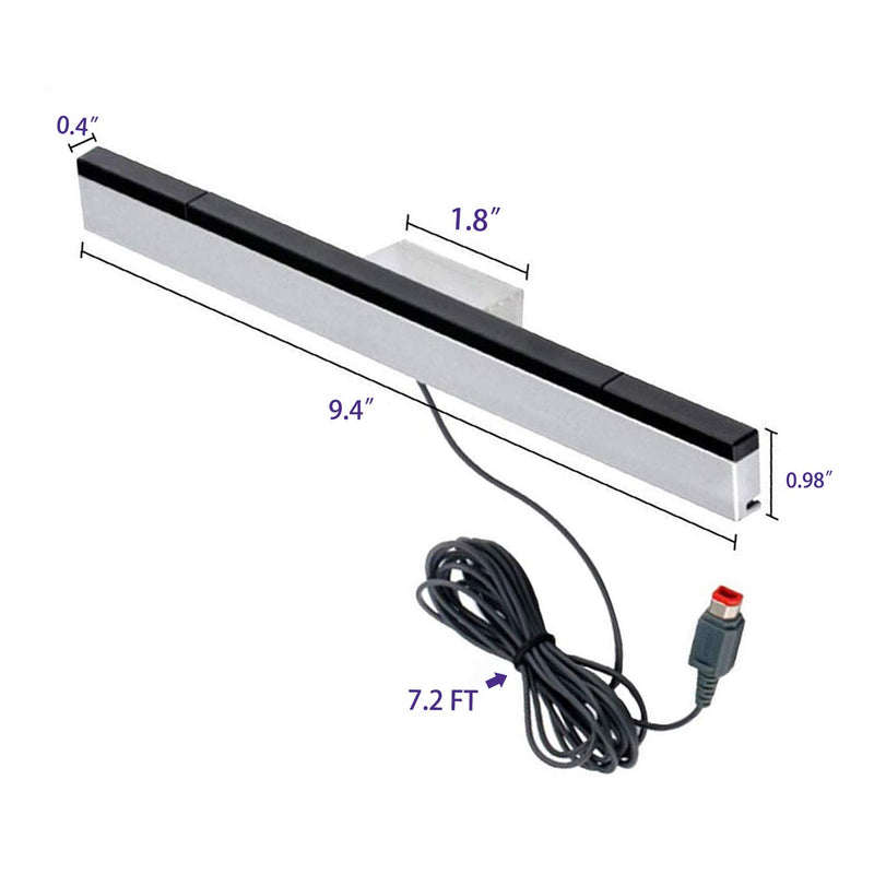 Sensor Bar for Wii, Replacement Wired Infrared Ray Sensor Bar for Nintendo Wii and Wii U Console - LeoForward Australia