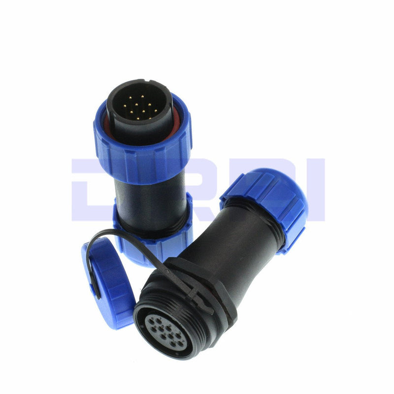  [AUSTRALIA] - DRRI SP21 10pin Cable Docking Connector Plug& Socket Waterproof Circular Aviation Cable Connector (10Pin)