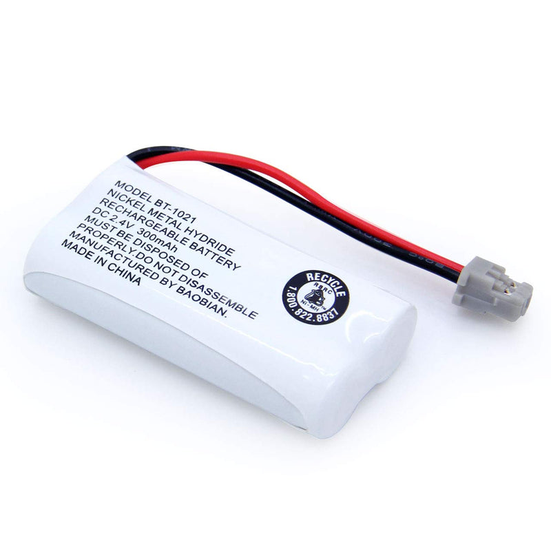  [AUSTRALIA] - BAOBIAN BT-1021 BBTG0798001 Rechargeable Battery Replacement Compatible with Uniden Cordless Handset Telephones Model BT1021 BT-1008 BT-1016 2.4V Ni-MH 2 Pack