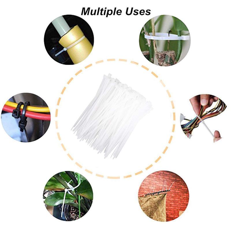  [AUSTRALIA] - 1000PCS Nylon cable tie 3 X 150MM(White)