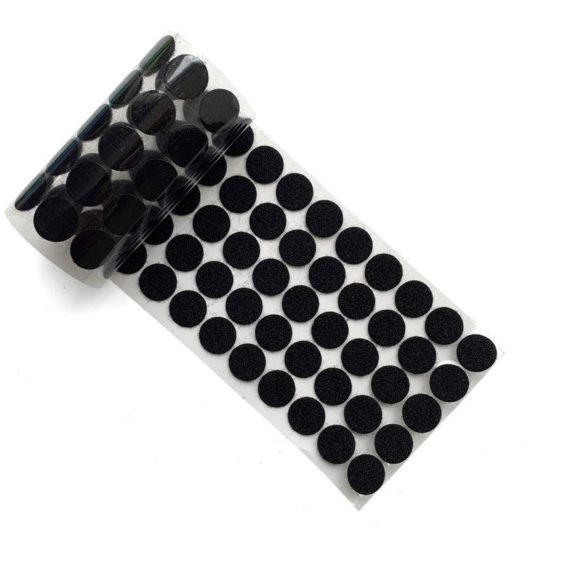  [AUSTRALIA] - Yzsfirm 20mm Diameter Hook & Loop Self Adhesive Dots Tapes 200 Pcs(100 Pair) Black Strong Adhesive Sticky Back Coins Tapes for Classroom, Office, Home 02 Black 20mm/0.78”