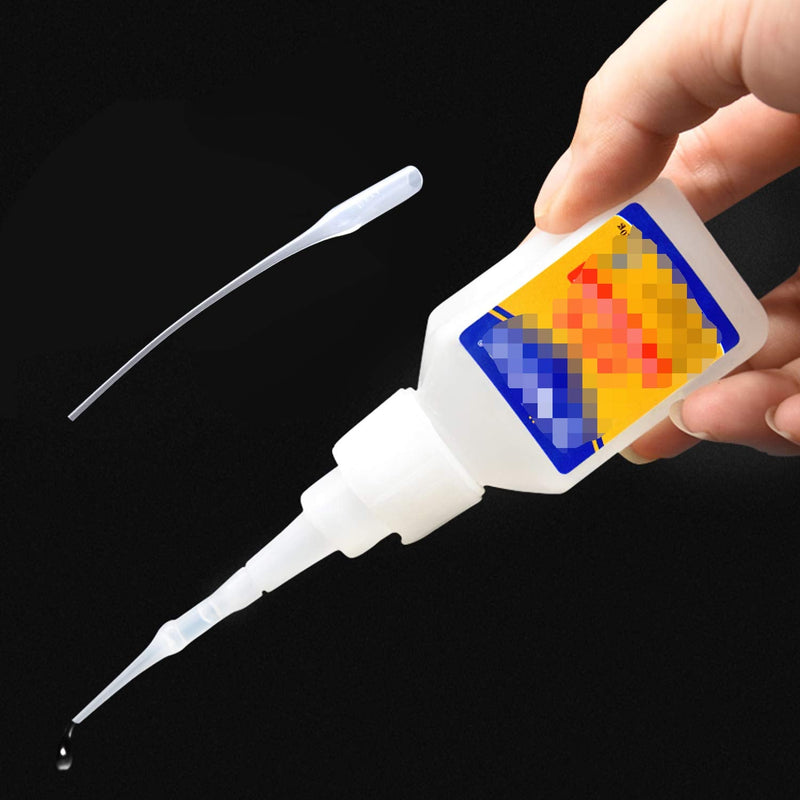  [AUSTRALIA] - Honbay 200PCS Plastic Glue Micro-Tips Glue Bottle Tips Glue Extender Applicator for Crafting, Lab Dispensing, Adhesive Dispensers