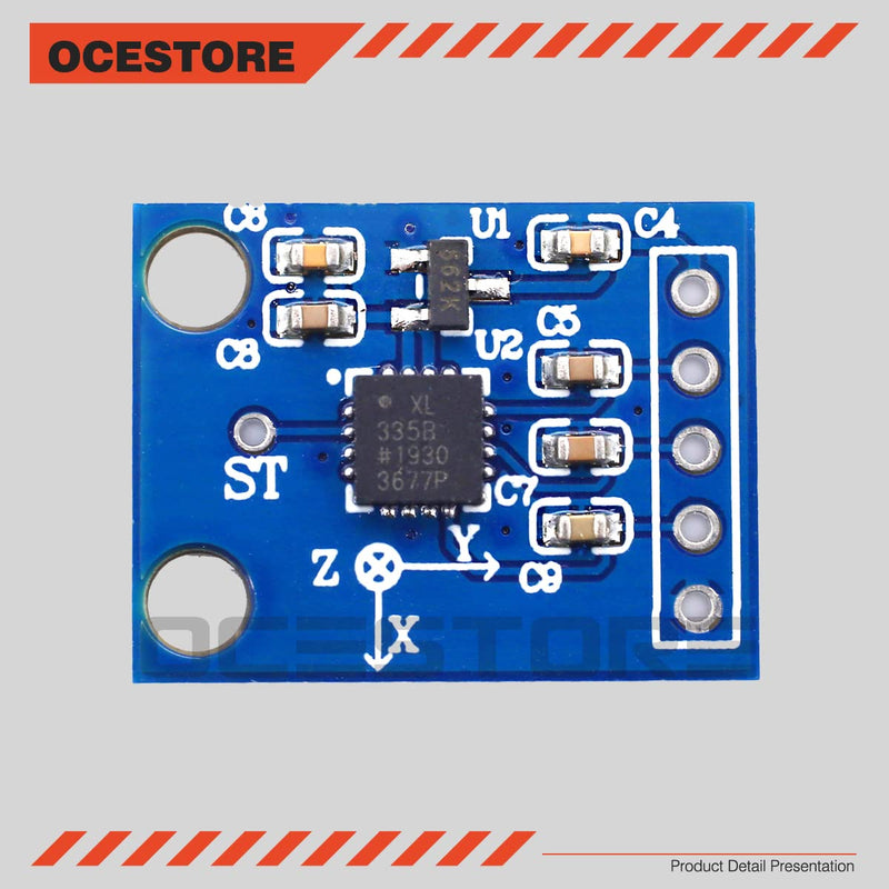  [AUSTRALIA] - OCESTORE 2PCS ADXL335 3-Axis Accelerometer Angular Transducer Module Analog Output