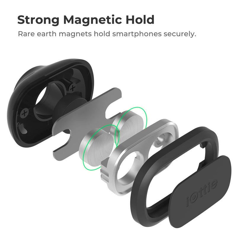  [AUSTRALIA] - iOttie iTap 2 Magnetic Dashboard Car Mount Holder || Cradle for Samsung Galaxy S22, Google Pixel 7, Motorola Moto G, OnePlus 10, Sony Xperia & Other Android Smartphones Mag Dash