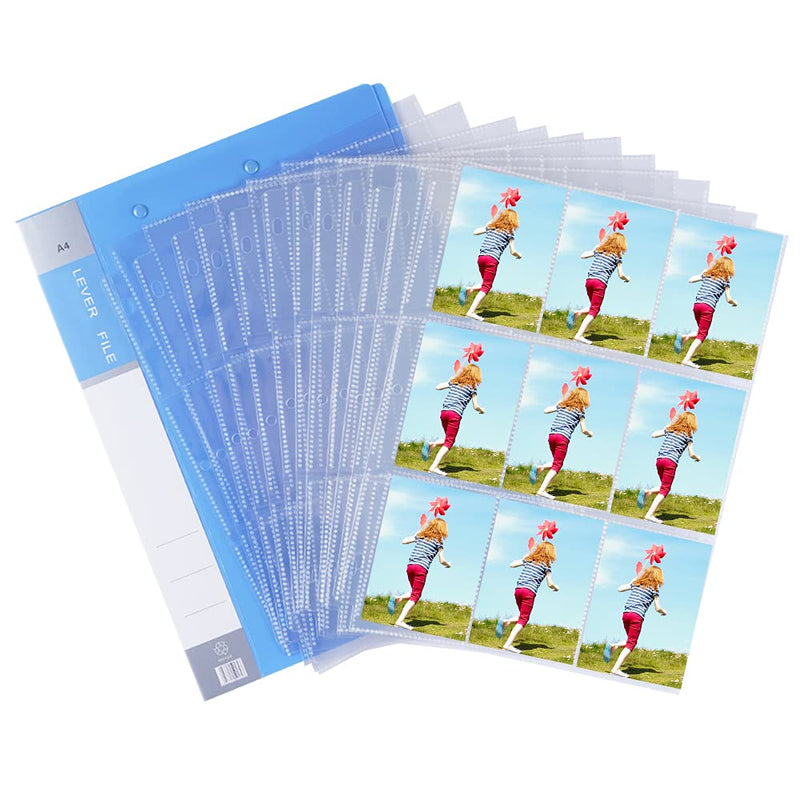  [AUSTRALIA] - 38 Pack 9 Pocket Page Protector Standard Transparent Card Sleeve Page Baseball Pages 3 Ring Binder Apply to Pokemon Trading Cards Business Cards Game Cards Coupon Sport Cards