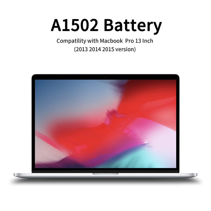 [AUSTRALIA] - A1502 A1582 Battery, POWERWOO A1493 Battery Replacement for MacBook Pro Retina 13 Inch Late 2013, Mid 2014, Early 2015 High Capacity [6600mAh/ 11.42V /74.9Wh]