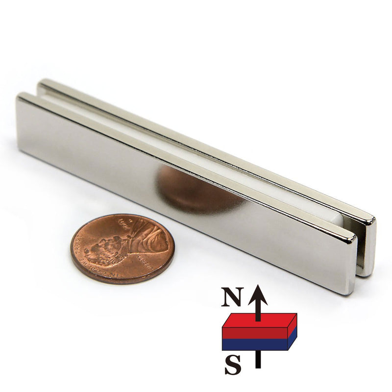 2 Pieces of Stamping Magnets for DIY Stamping with Various Stamping Platforms of 1/8" Clearance, Made of Powerful Neodymium Bar Magnets 3"x 1/2"x 1/8" Grade N45 - LeoForward Australia