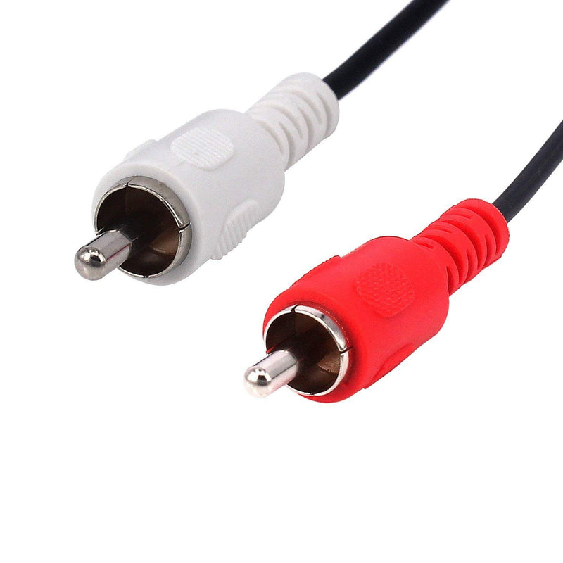 DIN 5 Pin to RCA Cable,Qaoquda 5ft/1.5m 5-Pin Din Male Plug to 2-RCA Male Audio Adapter Cable for Electrophonic Bang & Olufsen, Naim, Quad.Stereo Systems (DIN 5P M-2RCA M) DIN 5P M-2RCA M - LeoForward Australia