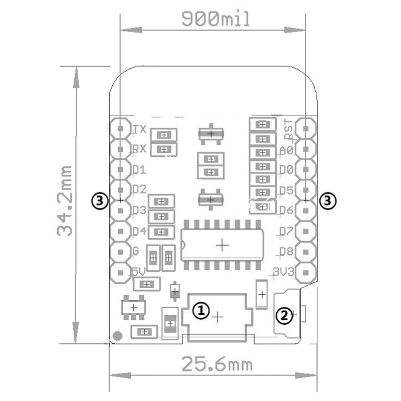  [AUSTRALIA] - MakerFocus 2pcs D1 Mini NodeMcu 4M Bytes Lua WiFi Development Board Base on ESP8266 ESP-12F N Compatible NodeMcu Ar duino Blue-2