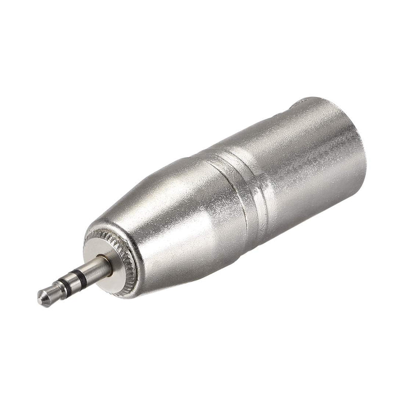  [AUSTRALIA] - uxcell XLR Male to 1/8 inches Male TRS Adapter,Gender Changer - XLR-M to 3.5mm Coupler Adapters,Microphones Plug in Audio Connector,Mic Male Plug,2pcs