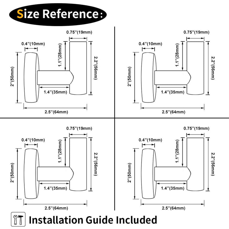  [AUSTRALIA] - GERZWY Bath Towel Hook SUS 304 Stainless Steel Coat/Robe Clothes Hook for Bath Kitchen Modern Hotel Style Wall Mounted 4 Pack Brushed Finish