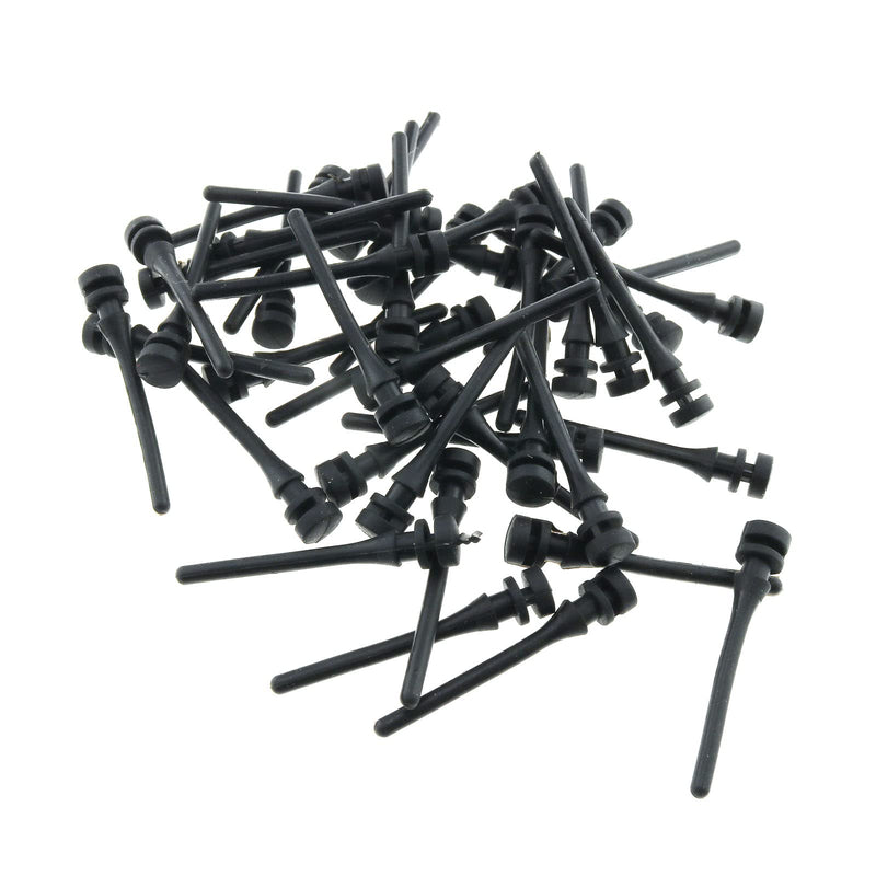  [AUSTRALIA] - E-outstanding 20pcs Black PC Case 008Fan Mounting Pin Anti Noise Computer Components Vibration Silicone Rubber Screws, 45mm