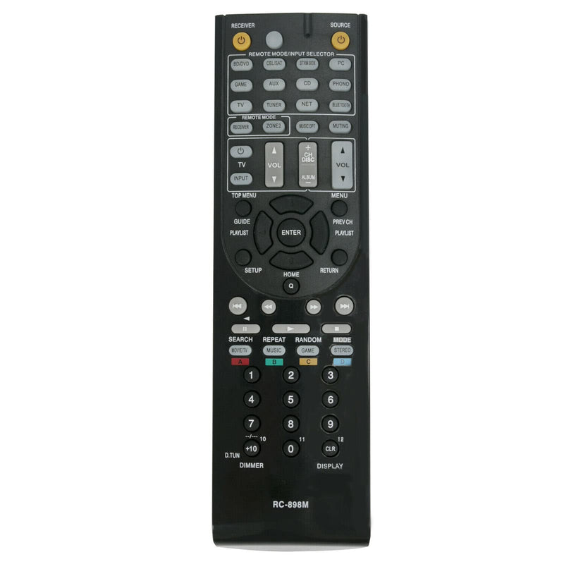  [AUSTRALIA] - New RC-898M RC898M Replace Remote Control Fit for Onkyo AV Receiver TX-NR747 TX-NR545 TXNR646 TX-NR646 TXNR545 TXNR747