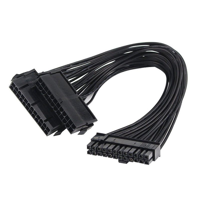  [AUSTRALIA] - BLUEXIN Pro 24 Pin Male to Female Dual PSU Power Supply Cable PC ATX Motherboard Adapter