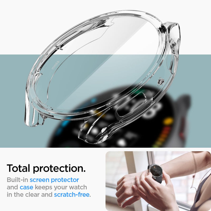  [AUSTRALIA] - Spigen Ultra Hybrid Designed for Samsung Galaxy Watch 6 44mm Case Scratch-Resistant Overall Protective Case with Screen Protector (2023) - Crystal Clear