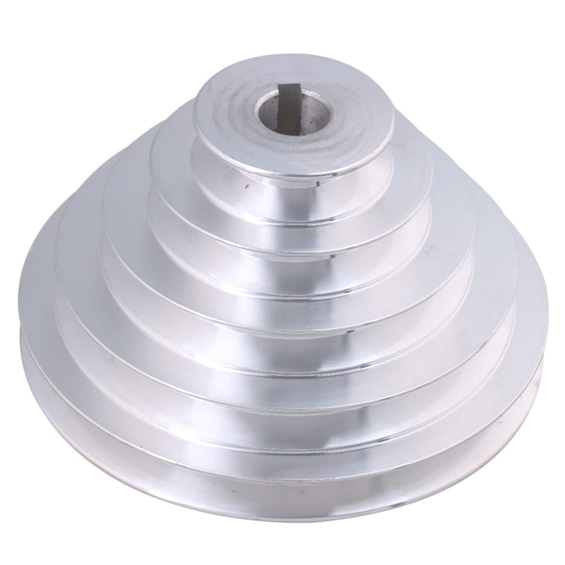  [AUSTRALIA] - NICELEC 0.75 Inch Bore Aluminum A Type 5 Step Pagoda Pulley Wheel for V-Belt Timing Belt
