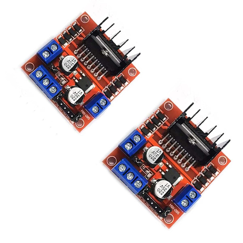  [AUSTRALIA] - Kiro&Seeu 2PCS L298N Motor Drive Controller Board Module Dual H Bridge DC Stepper Motor Compatible with Ar-duino Electric Projects Smart Car UNO MEGA R3 Mega2560