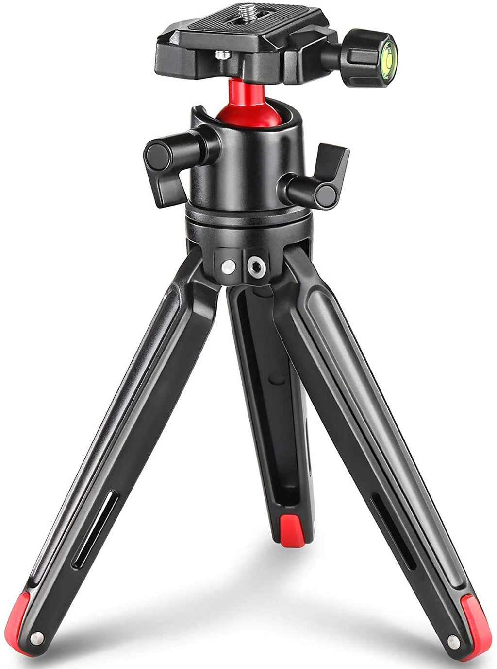  [AUSTRALIA] - SmallRig Tabletop Tripod, Mini Desktop Travel Tripod Aluminum Alloy with 360 Degree Ball Head and Quick Release Plate Lightweight and Portable for Compact Cameras DSLRs, Phone, Gopro（Black）- BUT2287