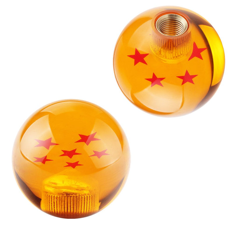 DEWHEL 54MM Dragon Ball Z Manual Gear Shift Shifter knob JDM 4 5 6 Speed 6 Star Round Universal Fit for Honda Acura Mazda Mitsubishi Nissan Infiniti Toyota Scion BRZ Hyundai Ford etc 6 STARS - LeoForward Australia