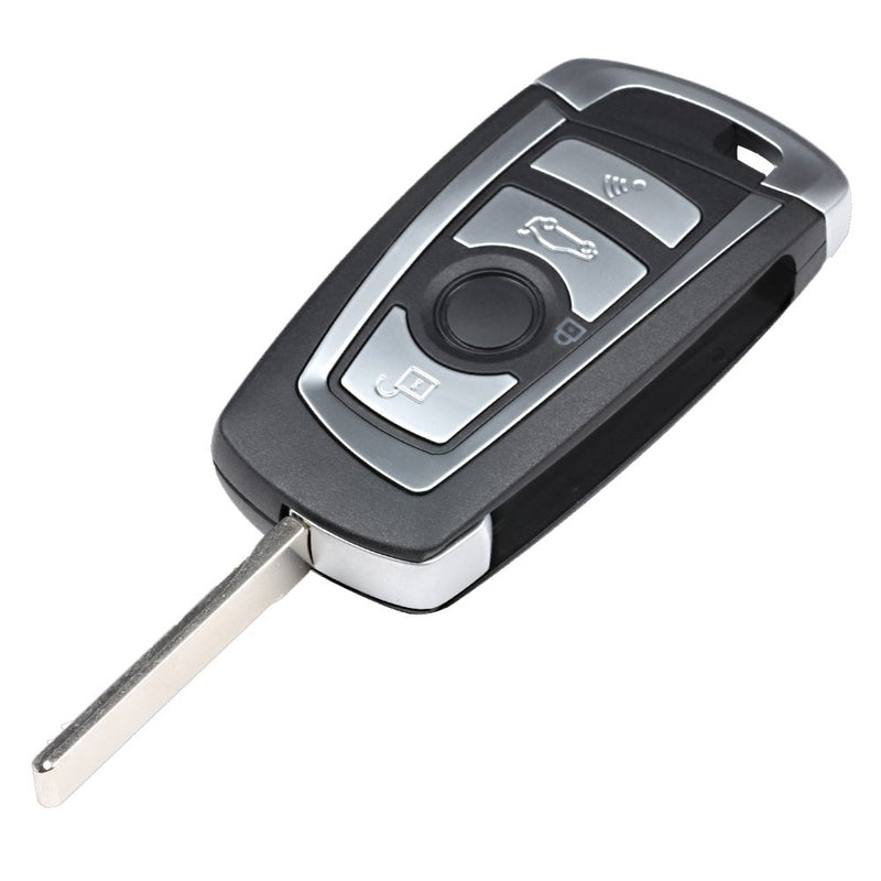 Keyecu EWS Modified Flip Remote Key 4 Button for BMW X5 Z3 Z4 2001-2005 HU92 Blade - LeoForward Australia