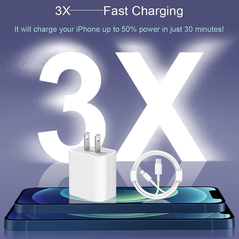  [AUSTRALIA] - 【Apple MFi Certified】iPhone 14 13 12 11 Super Fast Charger cargador 10FT Long Fast Charging Cable with 20W Rapid USB C Wall Charger Block for iPhone 14/13/12/11 Pro Max,14 Plus,Mini,Pro/XS/SE/XR/iPad