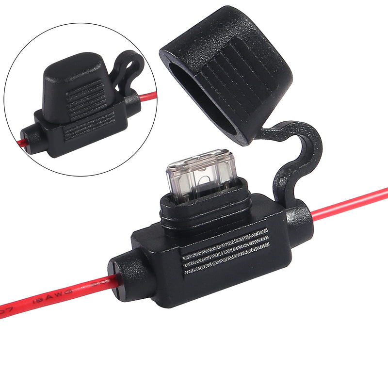  [AUSTRALIA] - 2 Pack 12V Power Supply Universal Car Stereo FM Radio Antenna Signal Booster Amplifier,DIN Plug Connector Adapter for Vehicle Truck SUV Car Audio Radio Stereo Media Receiver
