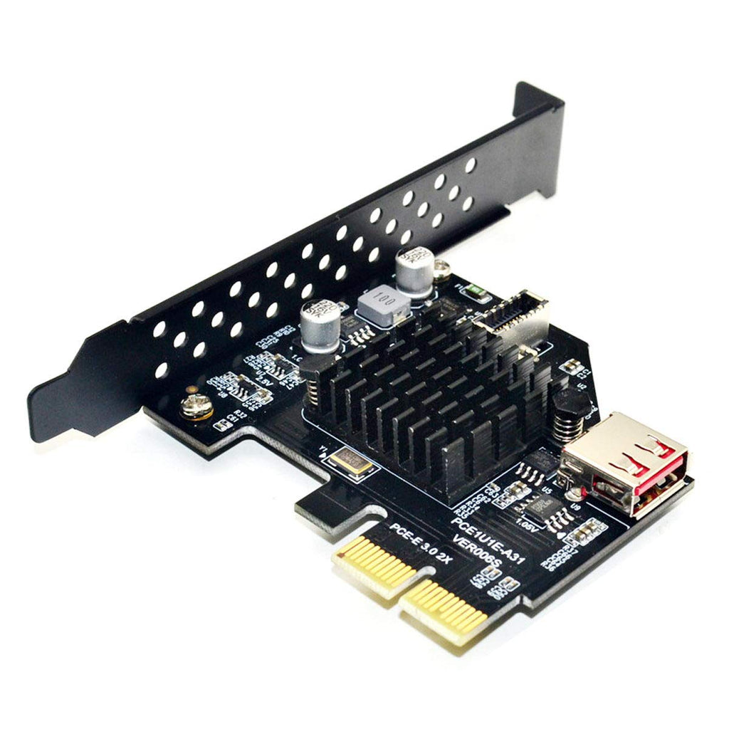  [AUSTRALIA] - Chenyang CY PCI-E to Type E Express Card USB 3.1 Type E Front Panel Socket & USB 2.0 to PCI-E 3.0 2X Express Card Adapter for Motherboard