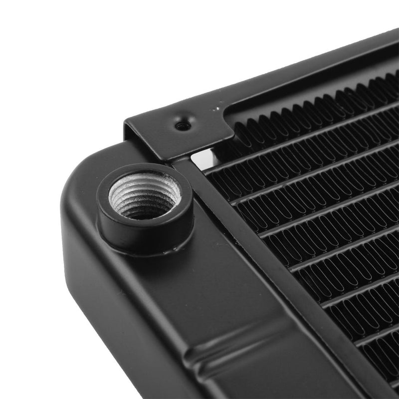  [AUSTRALIA] - uxcell Aluminum Computer CPU 10 Pipes Water Cooling Heat Exchanger Radiator 120mm Black