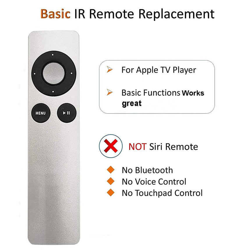  [AUSTRALIA] - Replacement Remote Control for APPLE TV MC377LL/A 1st 2nd 3rd 4th Generation, A1294 A1218/MA711 A1378/MC572 A1427/MD199 A1625/MGY52/MLNC2 A1842/MQD22/MP7P2 Apple TV MC377LL/A MM4T2AM/A Remote Control