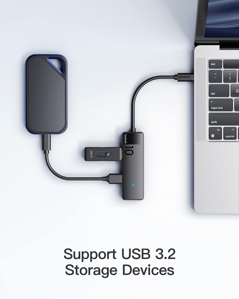  [AUSTRALIA] - Inateck USB 3.2 Gen 2 Speed, USB C to USB Hub with 4 USB A Ports, HB2025