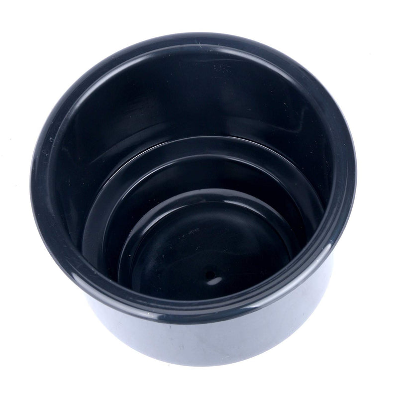  [AUSTRALIA] - DasMarine (Set of 8 Black Recessed Plastic Cup Drink Can Holder with Drain for Boat Truck Car and More (Black, 8 Pack)