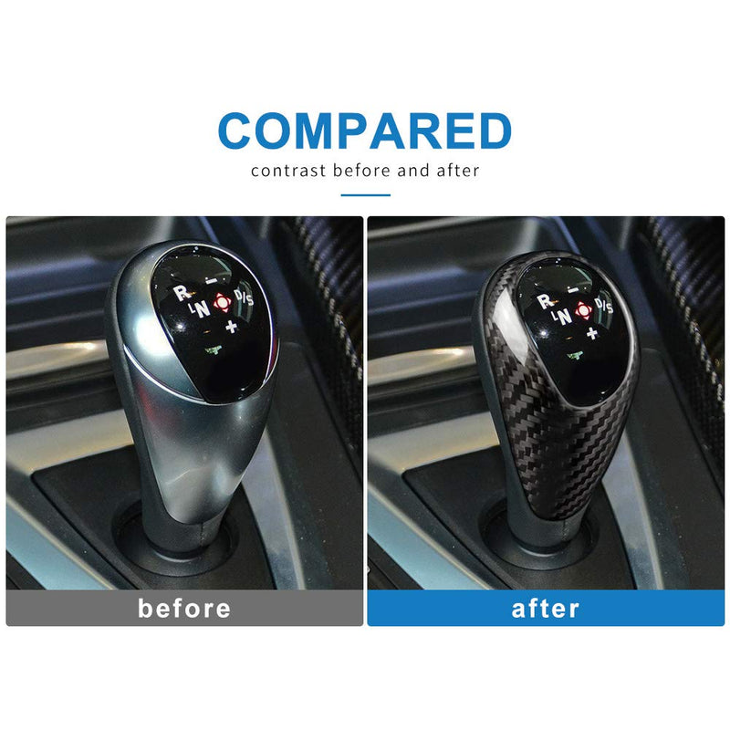 AIRSPEED Gear Shift Knob Cover Interior Trim for BMW M2 F87 M3 F80 M4 F82 M5 F83 F10 F12 F13 X5M F85 X6M F86 Accessories, Carbon Fiber Style A - LeoForward Australia