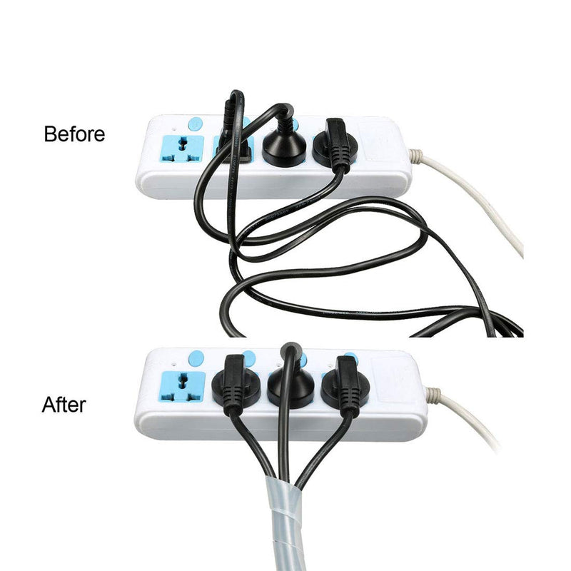  [AUSTRALIA] - uxcell 10mm Flexible Spiral Tube Cable Wire Wrap Computer Manage Cord 8M Length Transparent 8mmx10mmx8000mm