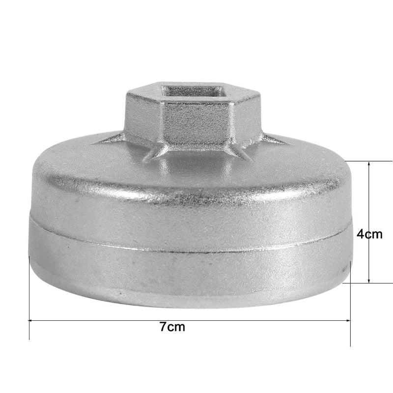  [AUSTRALIA] - Anauto 65mm 14 Flutes Cap Oil Filter Wrench Car Socket Remover Tool for Toyota A8 Honda