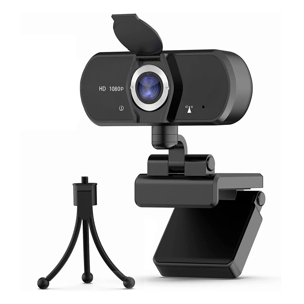  [AUSTRALIA] - 1080P Webcam, Live Streaming Web Camera with Stereo Microphone, Desktop or Laptop USB Webcam with 120 Degree View Angle, HD Webcam for Video Calling, Recording, Conferencing, Streaming, Gaming 1080P-Z09