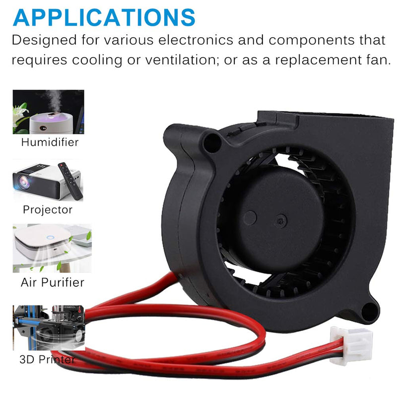  [AUSTRALIA] - GDSTIME 5020 50mm x 50mm x 20mm 4500RPM 5V DC Blower Cooling Fan