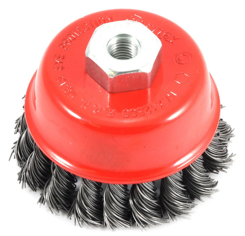  [AUSTRALIA] - Forney 72782 2-3/4-Inch by M10 x 1.25 Knotted Cup Brush .020 Carbon Steel