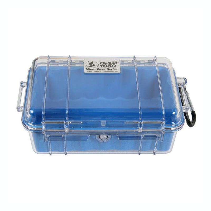  [AUSTRALIA] - Pelican 1050 Micro Case - for iPhone, GoPro, Camera, and more (Blue/Clear) Blue/Clear
