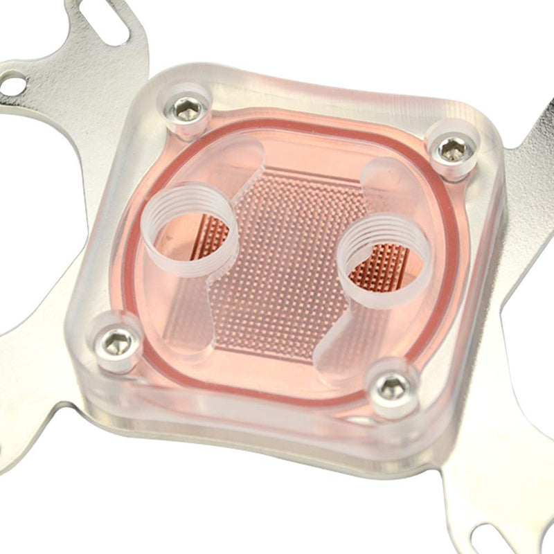  [AUSTRALIA] - BXQINLENX Professional Universal CPU Water Cooling Block for Intel/AMD Water Cool System Computer Clear (Transparent)