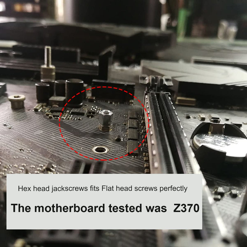  [AUSTRALIA] - M.2 Screws, M2 Screw Kit, NVMe Screw M.2 SSD Mounting Set with Screwdriver Compatible ASUS Motherboard Computer