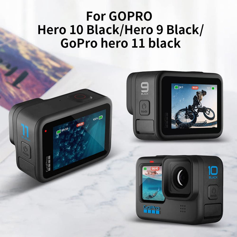  [AUSTRALIA] - Eeyrnduy Rechargeable Battery Replacement for Gopro Hero 9/Hero 10/Hero 11 Black Camera 3-Pack Batteries and 3-Channel USB Charger Combo