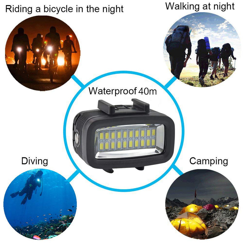  [AUSTRALIA] - Avansion Mini LED Light 40m Waterproof Can be Used with GoPro Accessories Suitable for Diving Camping Hiking Cycling Shooting 700 lumens