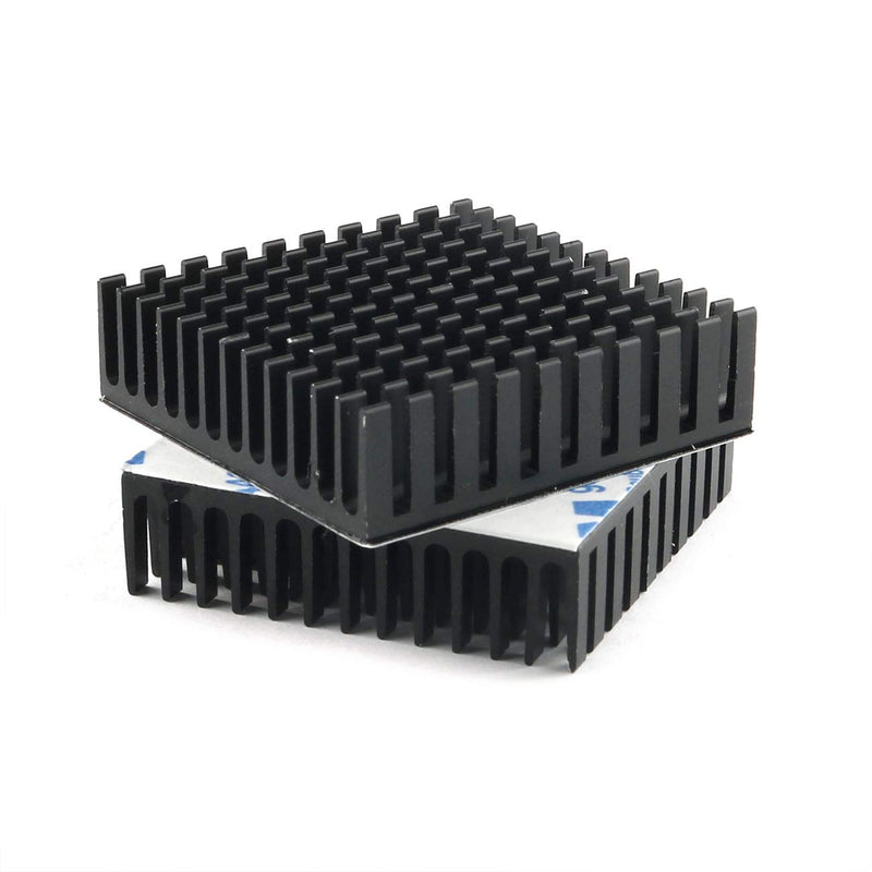 E-outstanding Black Radiator Aluminum Heatsink 40mmx40mmx11mm Heat Sink Extruded Profile Heat Dissipation with 3M Thermal Conductive Adhesive Tape for Cooling - LeoForward Australia