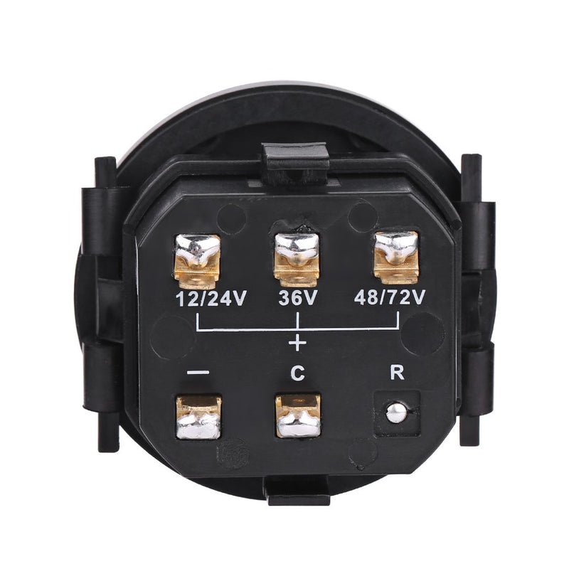  [AUSTRALIA] - Cart Battery Meter: 12V/24V/36V/48V/72V Battery Indicator LED Digital Battery Indicator Meter Gauge for Golf Cart