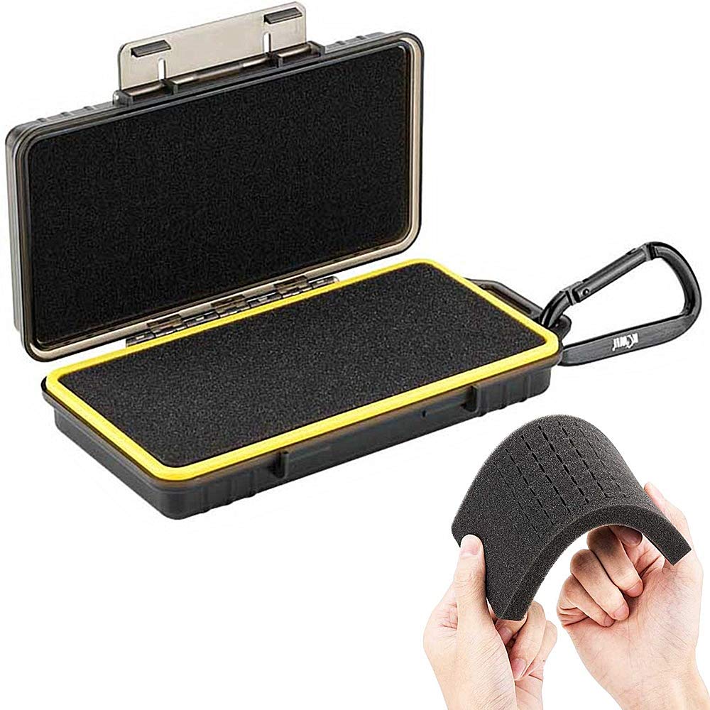  [AUSTRALIA] - Portable Carrying Storage Case with Customizable Foam Insert for Hero Camera Accessories SD MSD XQD Memory Card Battery Cellphone Power Adapter Converter Wall Charger Cable Flash Drive Protective