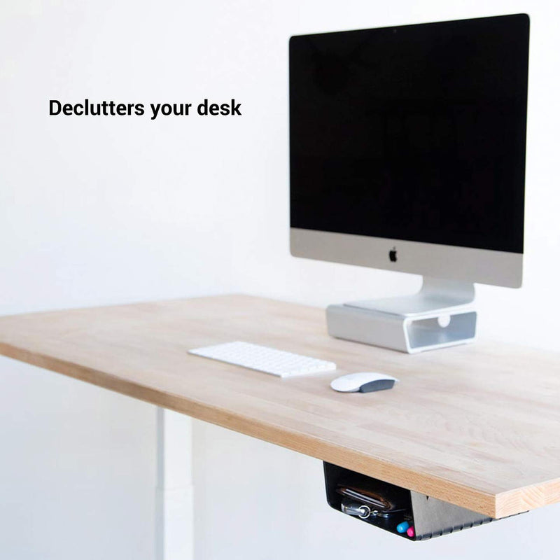 Elevation Shelf - Under Desk Storage Shelf / Desk Organizer, Great for Workstations, Adjustable Stand Up Desks, Gaming Battle Stations - LeoForward Australia