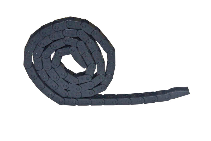 1m Black Plastic Drag Chain Cable Carrier for CNC Router Mill (7mm x 7mm) 7mm x 7mm - LeoForward Australia
