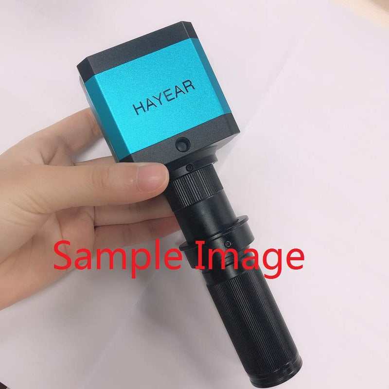  [AUSTRALIA] - HAYEAR 5X-150X Magnification Optical C-Mount Lens High Working Distance 28MM Dia Holder with 35MM Ring Adapter