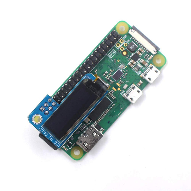  [AUSTRALIA] - Stemedu 2PCS PiOLED 0.91inch OLED Display Module 128X32 SSD1306 White for Raspberry Pi 4B/3B/3B+/2B/B/Zero